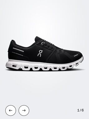 On cloud women’s  Black and White Athletic Sneakers